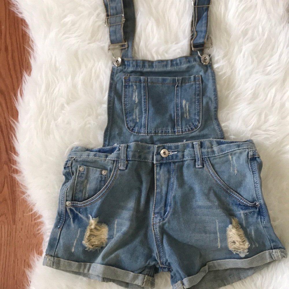 💥Denim Overall shorts 💥